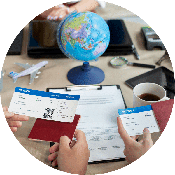 Air-ticket booking upon request